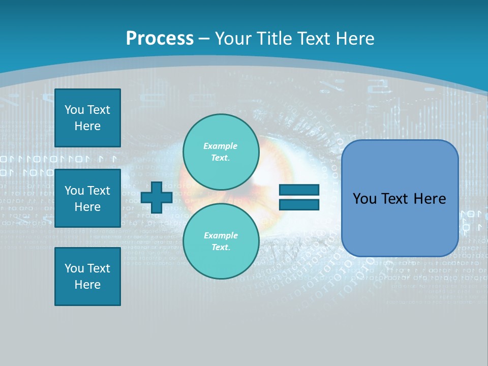 A Computer Eye With The Words Company Name On It PowerPoint Template