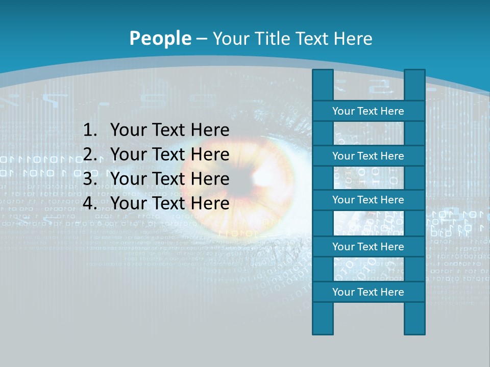A Computer Eye With The Words Company Name On It PowerPoint Template