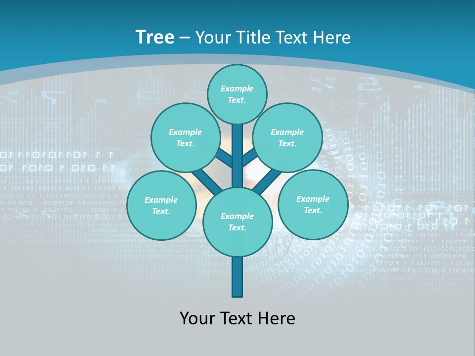 A Computer Eye With The Words Company Name On It PowerPoint Template