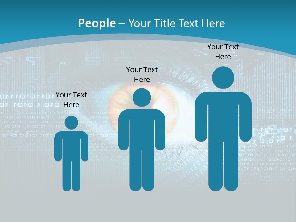 A Computer Eye With The Words Company Name On It PowerPoint Template
