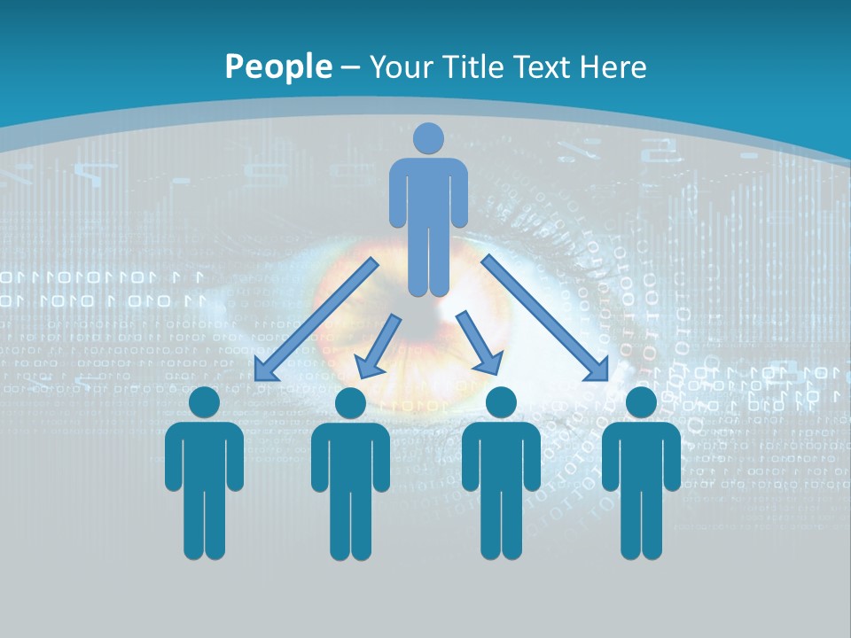 A Computer Eye With The Words Company Name On It PowerPoint Template