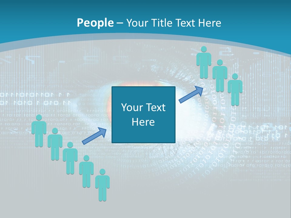 A Computer Eye With The Words Company Name On It PowerPoint Template