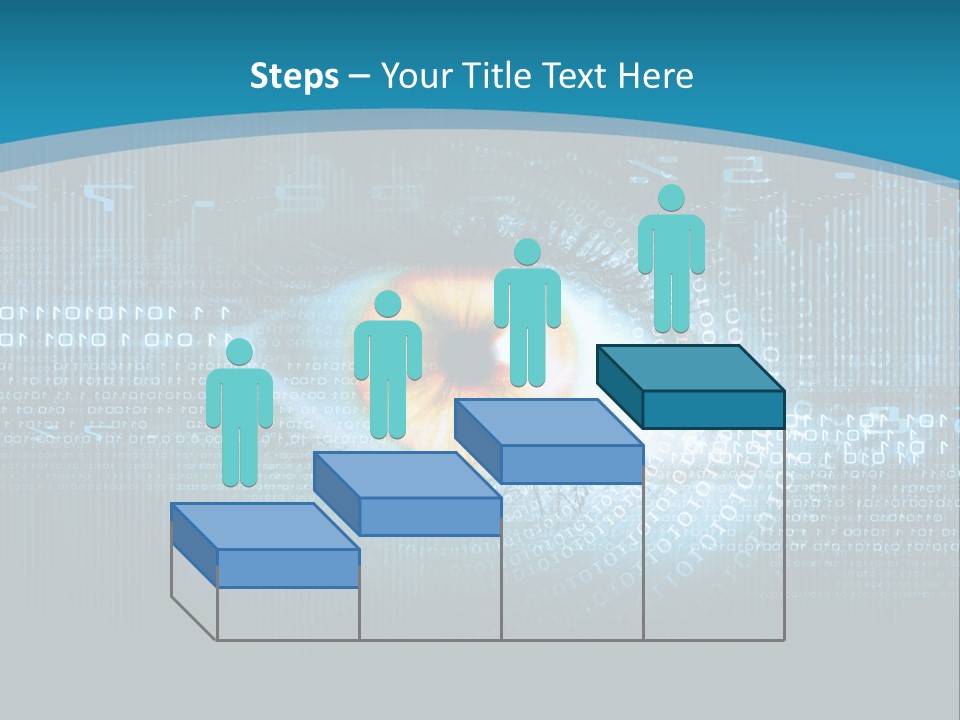 A Computer Eye With The Words Company Name On It PowerPoint Template