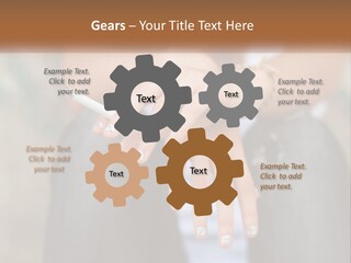 A Woman Holding A Cigarette In Her Hand PowerPoint Template
