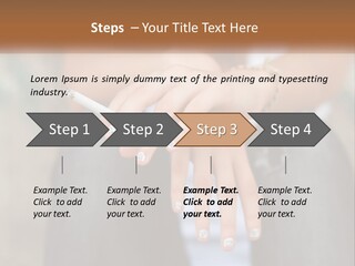 A Woman Holding A Cigarette In Her Hand PowerPoint Template