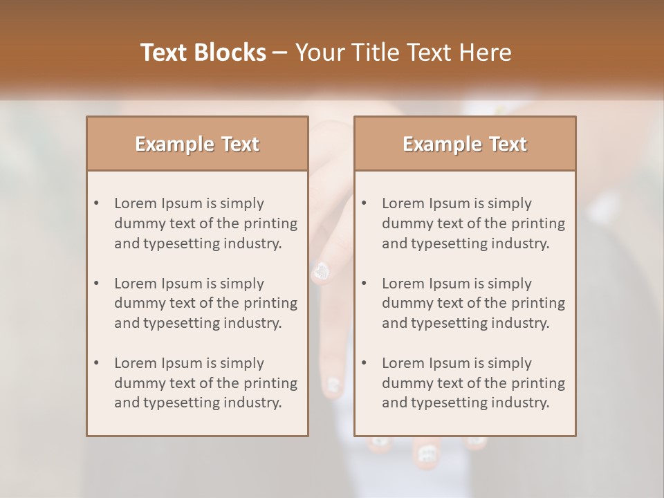 A Woman Holding A Cigarette In Her Hand PowerPoint Template
