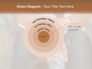 A Woman Holding A Cigarette In Her Hand PowerPoint Template