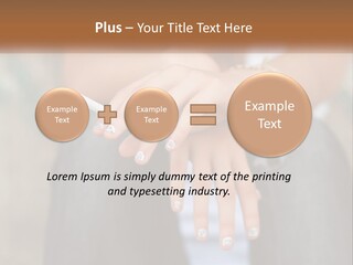 A Woman Holding A Cigarette In Her Hand PowerPoint Template