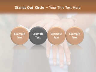 A Woman Holding A Cigarette In Her Hand PowerPoint Template