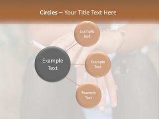 A Woman Holding A Cigarette In Her Hand PowerPoint Template