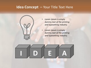 A Woman Holding A Cigarette In Her Hand PowerPoint Template