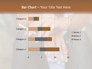 A Woman Holding A Cigarette In Her Hand PowerPoint Template