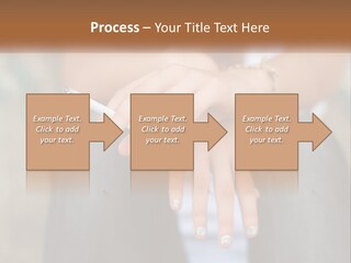A Woman Holding A Cigarette In Her Hand PowerPoint Template
