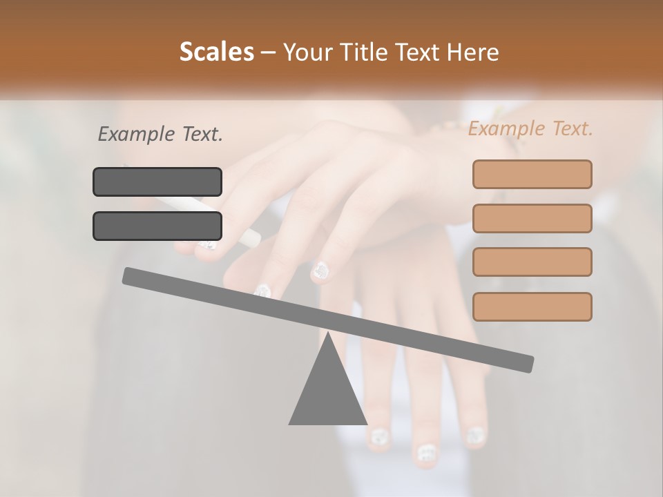 A Woman Holding A Cigarette In Her Hand PowerPoint Template