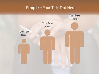 A Woman Holding A Cigarette In Her Hand PowerPoint Template