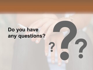 A Woman Holding A Cigarette In Her Hand PowerPoint Template