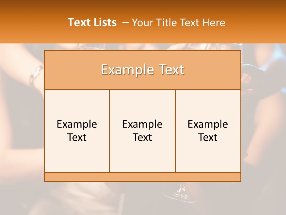 A Group Of People Holding Up Wine Glasses PowerPoint Template