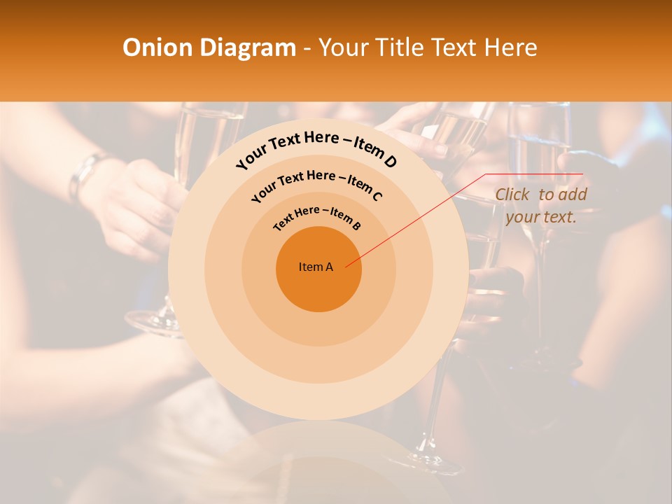 A Group Of People Holding Up Wine Glasses PowerPoint Template