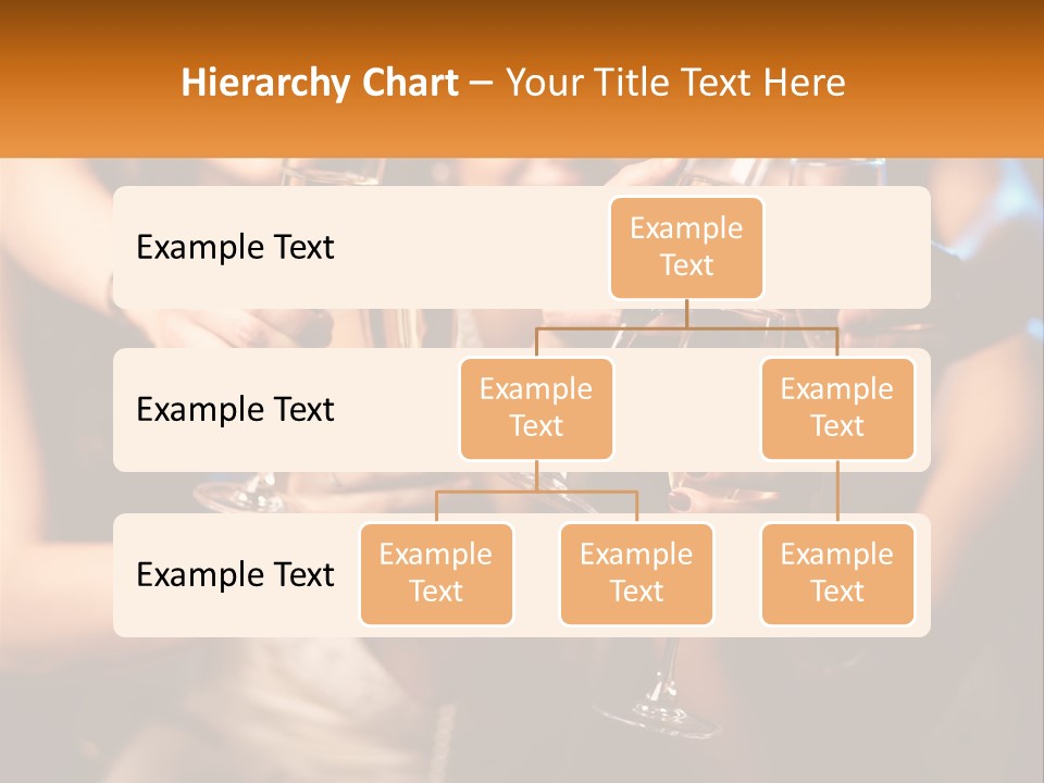 A Group Of People Holding Up Wine Glasses PowerPoint Template