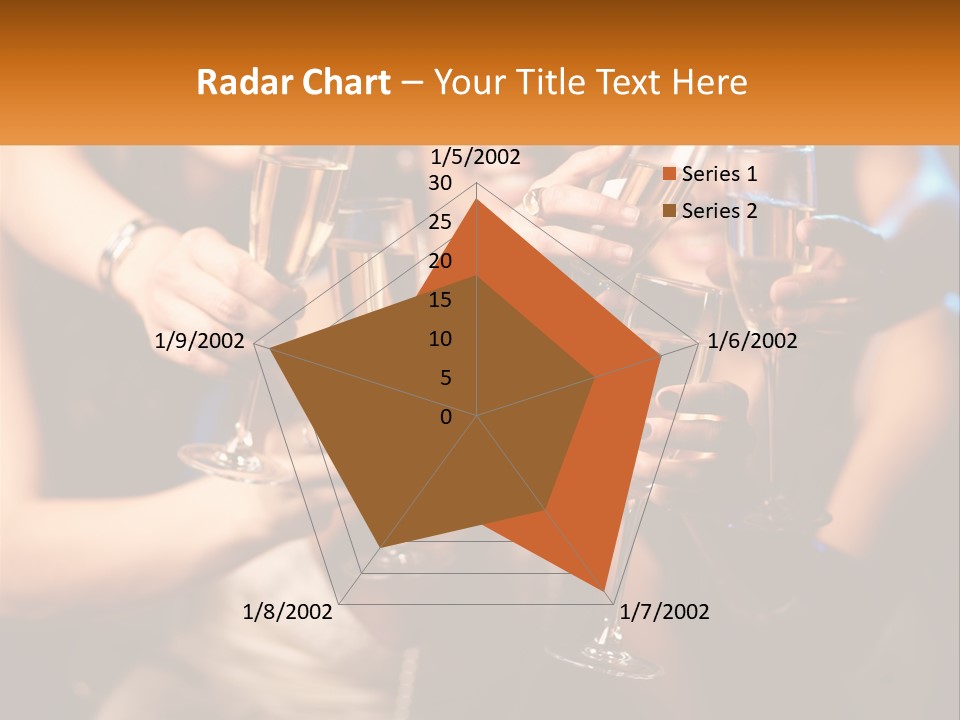 A Group Of People Holding Up Wine Glasses PowerPoint Template