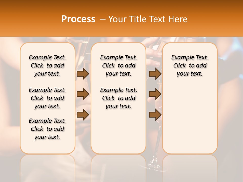 A Group Of People Holding Up Wine Glasses PowerPoint Template