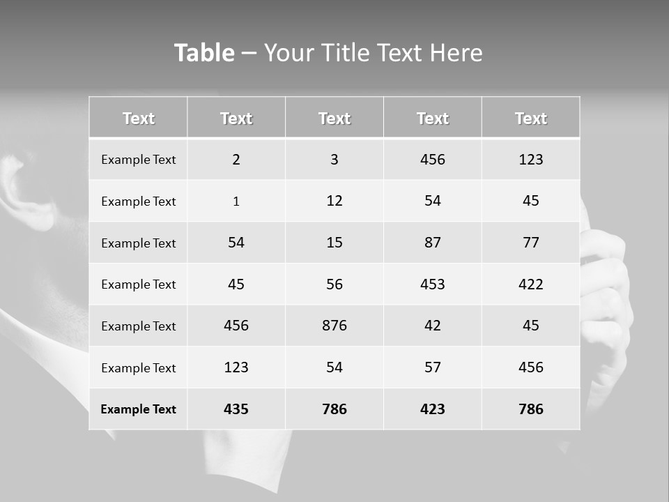 A Man Is Holding A Hairbrush In His Hand PowerPoint Template
