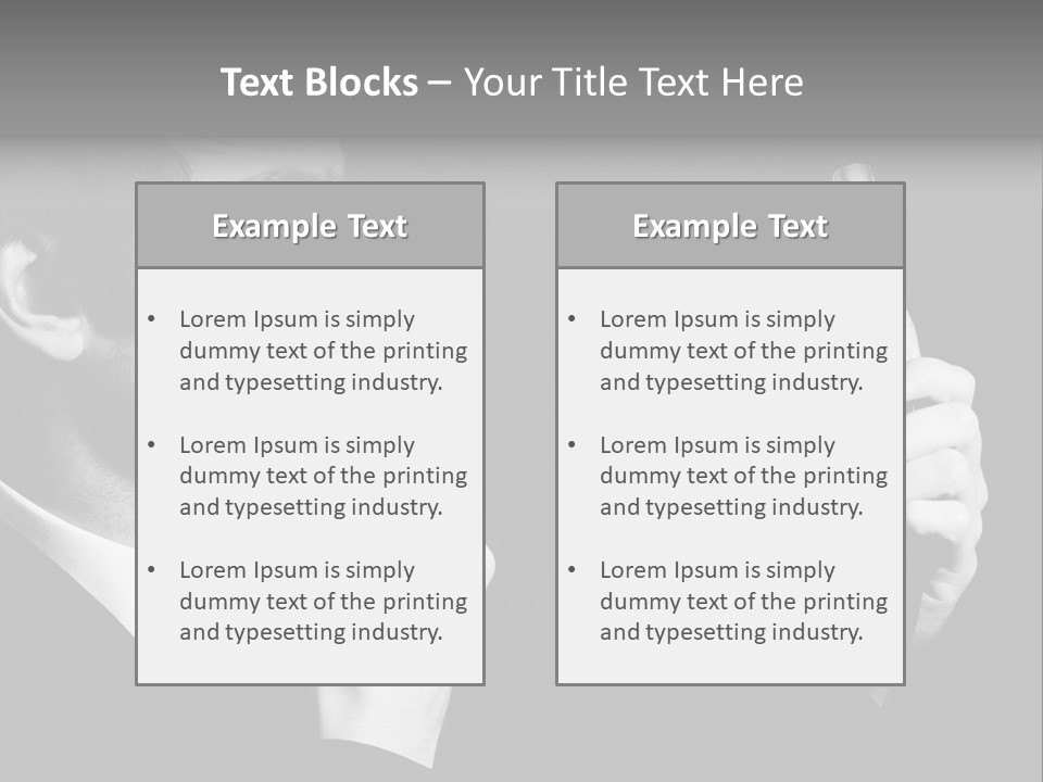 A Man Is Holding A Hairbrush In His Hand PowerPoint Template