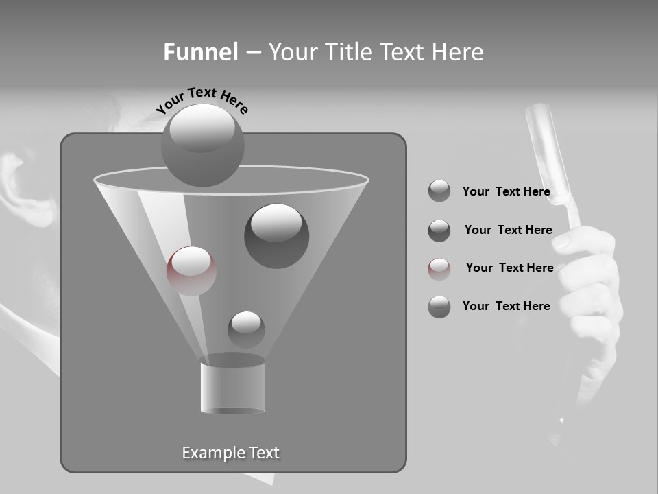 A Man Is Holding A Hairbrush In His Hand PowerPoint Template