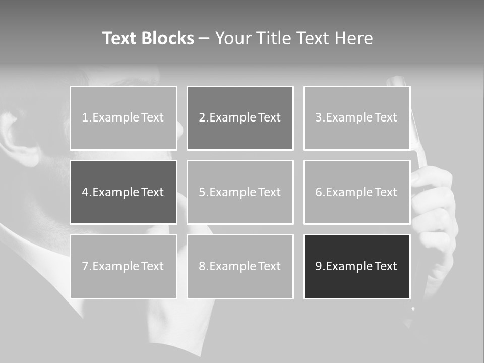 A Man Is Holding A Hairbrush In His Hand PowerPoint Template