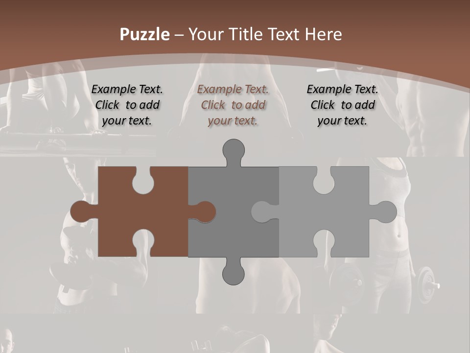 A Man With No Shirt Holding A Barbell PowerPoint Template