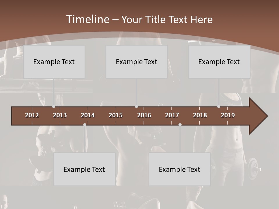A Man With No Shirt Holding A Barbell PowerPoint Template
