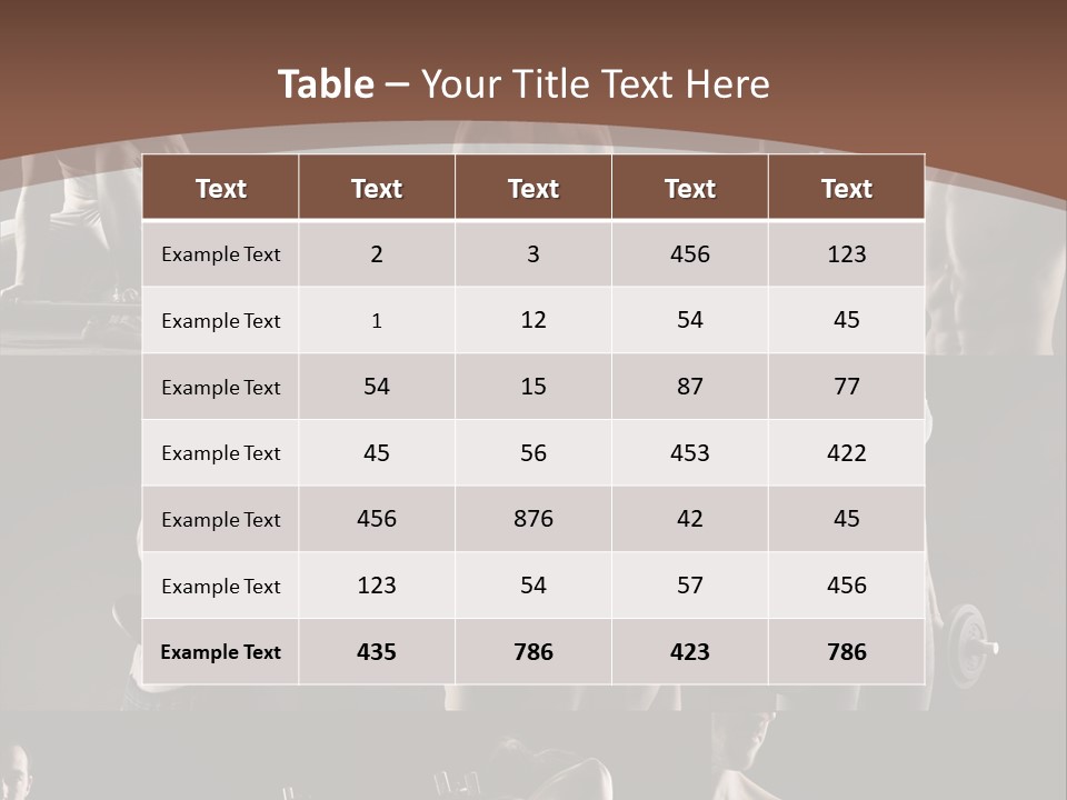 A Man With No Shirt Holding A Barbell PowerPoint Template