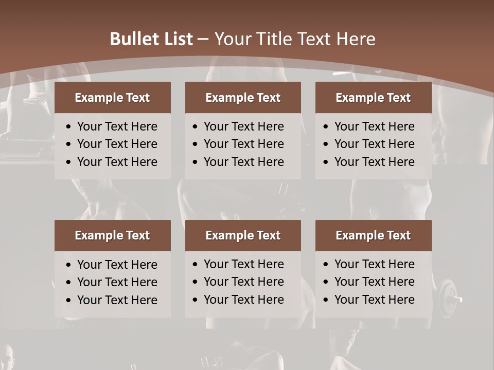 A Man With No Shirt Holding A Barbell PowerPoint Template