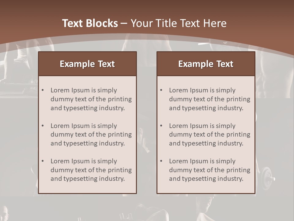 A Man With No Shirt Holding A Barbell PowerPoint Template