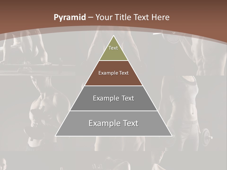 A Man With No Shirt Holding A Barbell PowerPoint Template