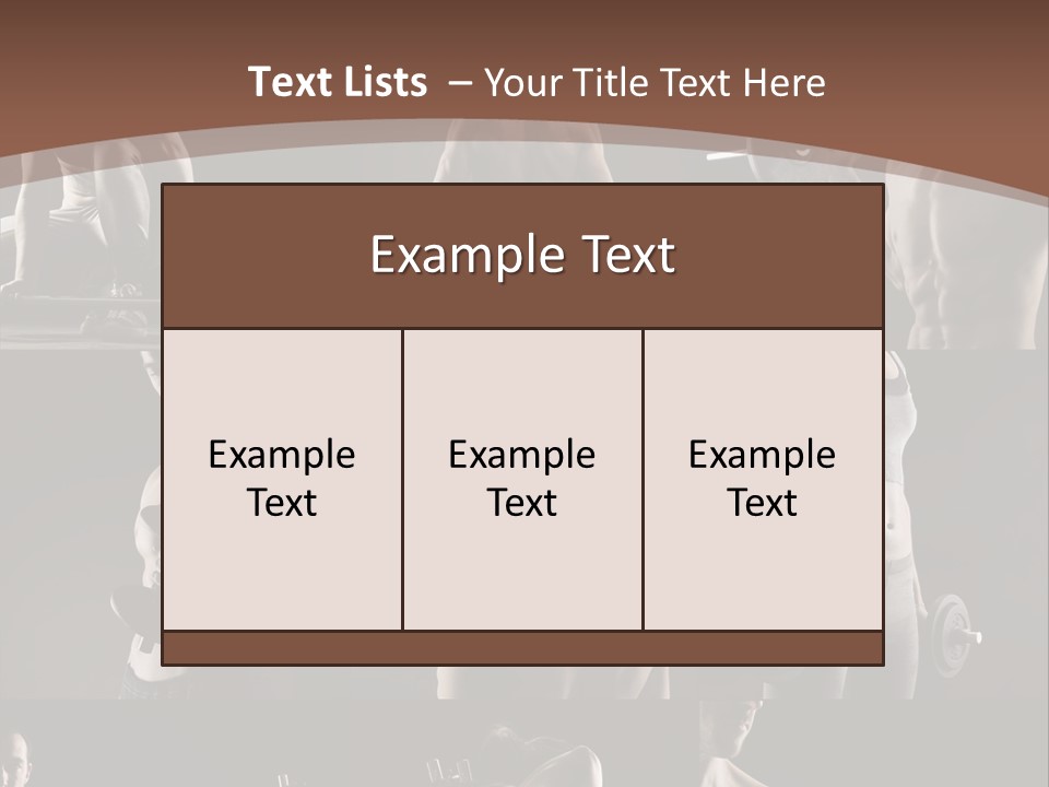 A Man With No Shirt Holding A Barbell PowerPoint Template