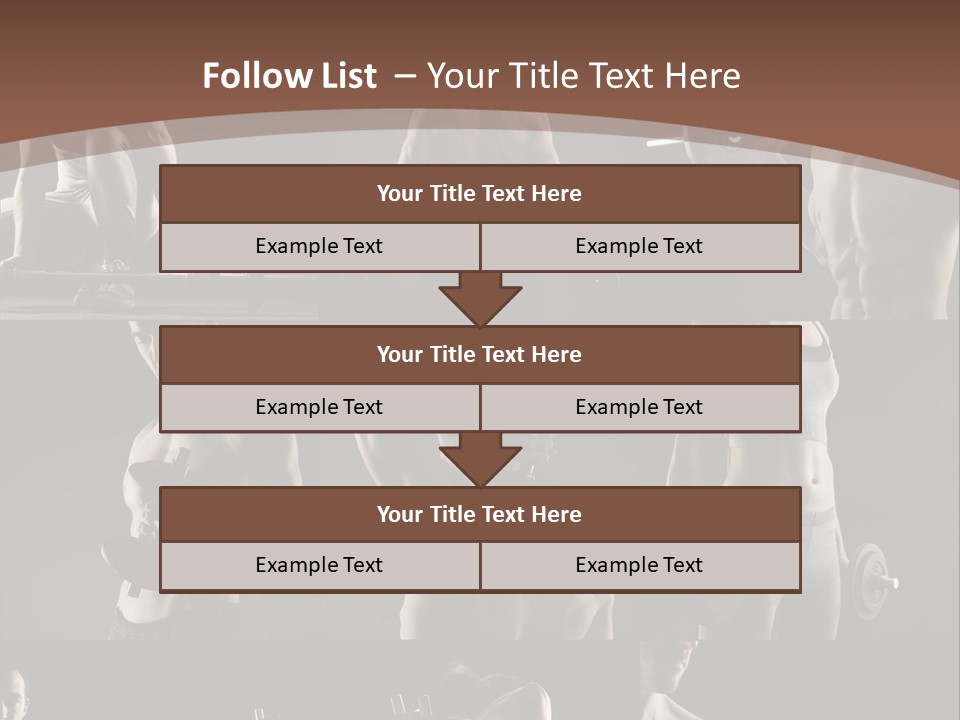 A Man With No Shirt Holding A Barbell PowerPoint Template