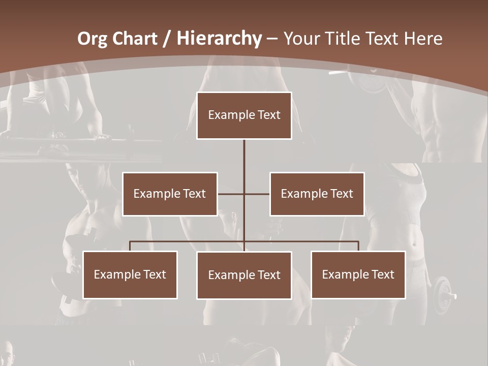 A Man With No Shirt Holding A Barbell PowerPoint Template