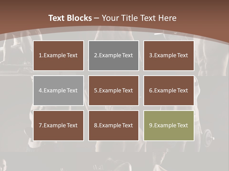 A Man With No Shirt Holding A Barbell PowerPoint Template