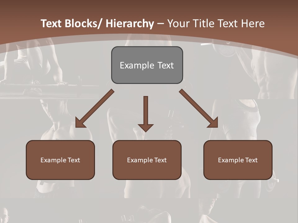 A Man With No Shirt Holding A Barbell PowerPoint Template