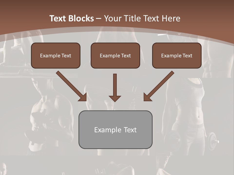 A Man With No Shirt Holding A Barbell PowerPoint Template