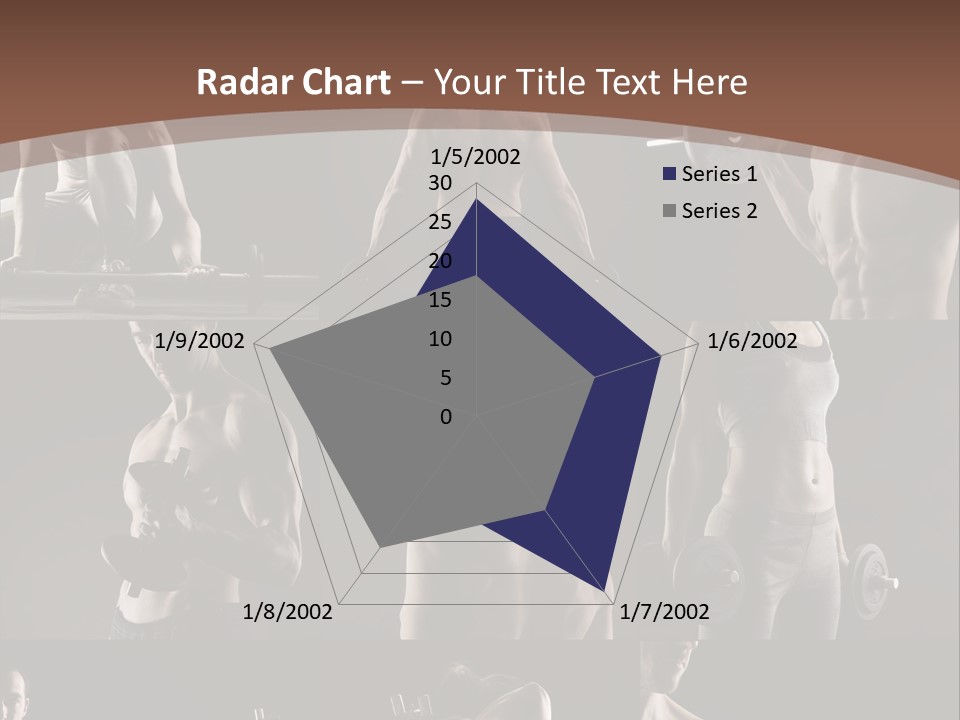 A Man With No Shirt Holding A Barbell PowerPoint Template