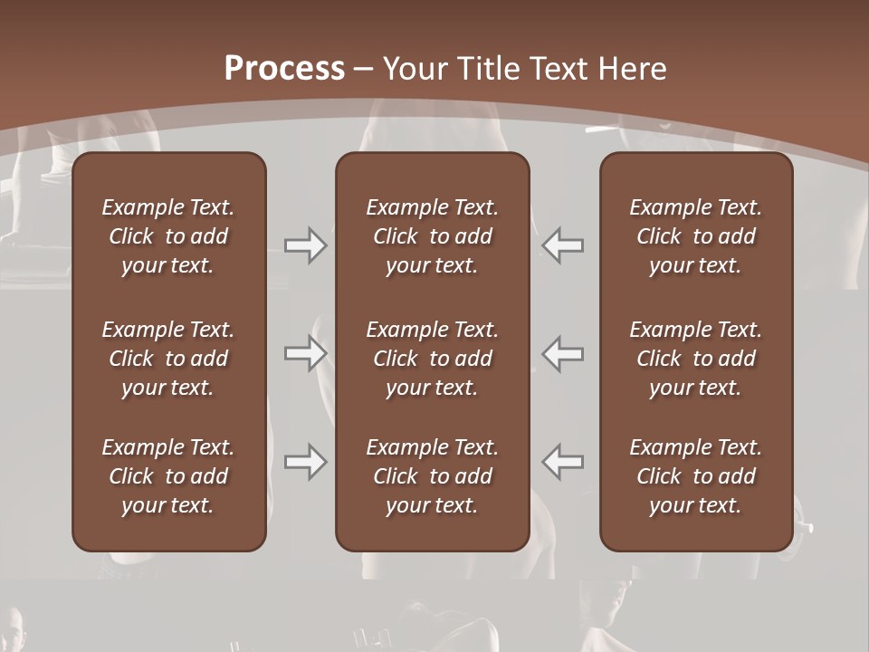 A Man With No Shirt Holding A Barbell PowerPoint Template