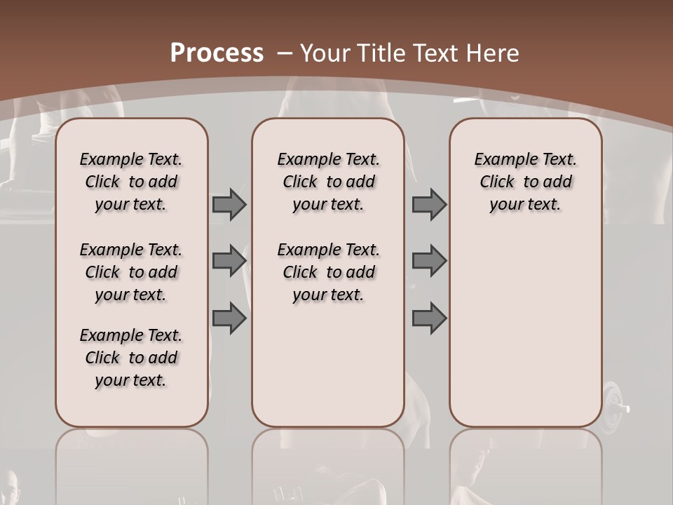 A Man With No Shirt Holding A Barbell PowerPoint Template