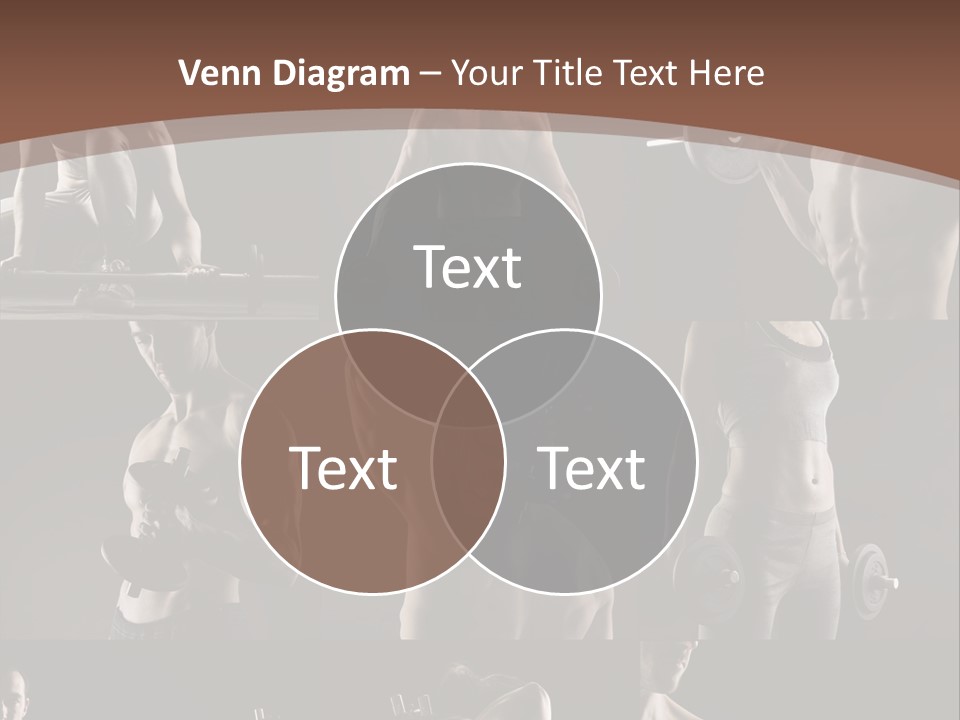 A Man With No Shirt Holding A Barbell PowerPoint Template