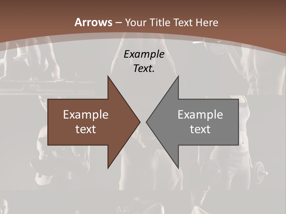 A Man With No Shirt Holding A Barbell PowerPoint Template