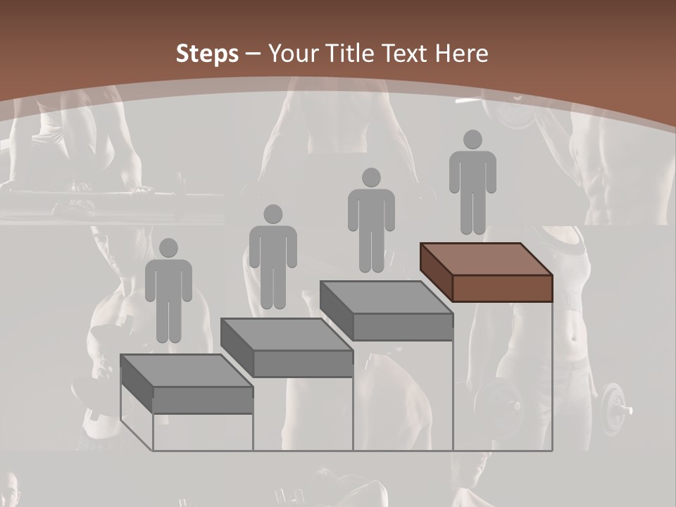 A Man With No Shirt Holding A Barbell PowerPoint Template