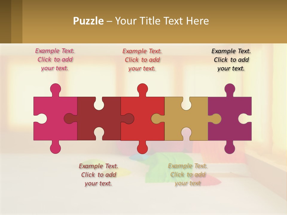 A Room With A Lot Of Windows And A Bed PowerPoint Template