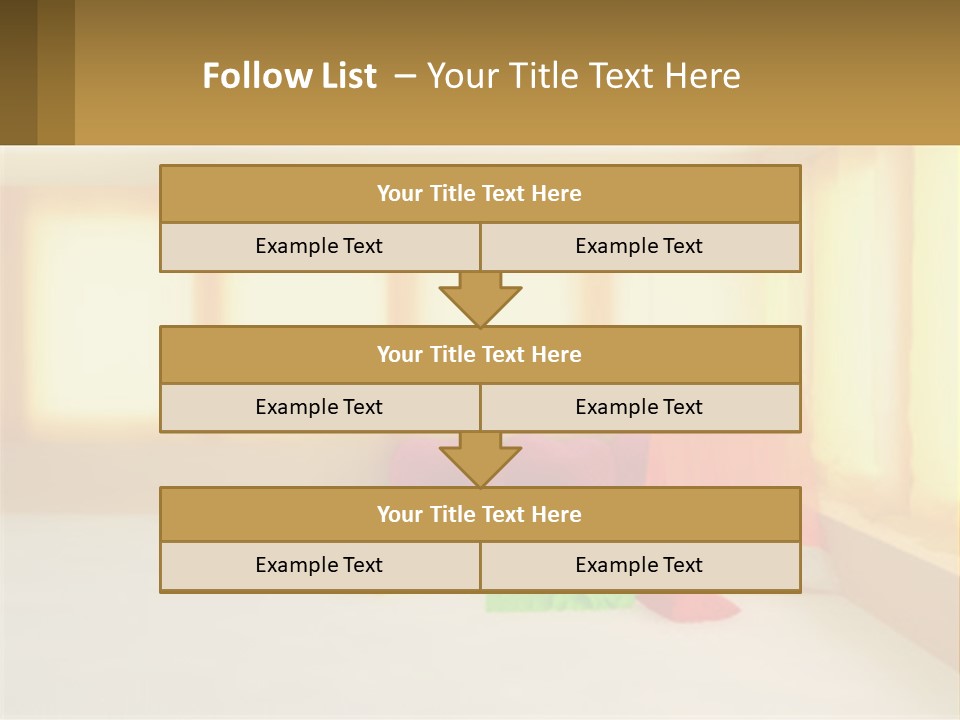 A Room With A Lot Of Windows And A Bed PowerPoint Template