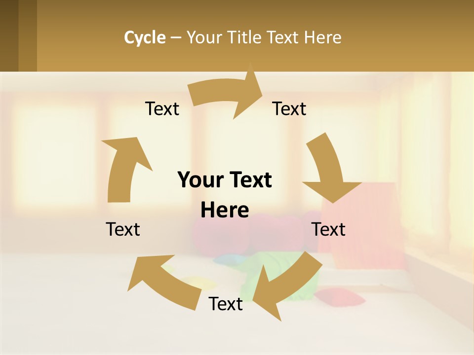 A Room With A Lot Of Windows And A Bed PowerPoint Template